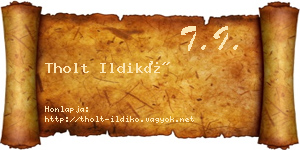 Tholt Ildikó névjegykártya